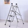 CGF-Stands Portable Step Ladder Folding Step Stool with Anti-Slip Wide Pedal, Sturdy Aluminum 4 Step Stool,Lightweight Folding Step Ladder for Adults Hold Up to 300lb view 1