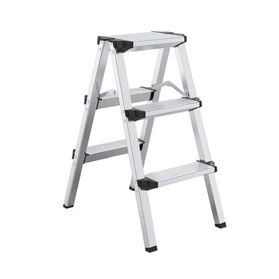 CGF-Stands Step Ladder 3 Step Folding Step Stool with Anti-Slip Wide Pedal,Hold Up to 3 Step Stool,Lightweight Folding Step Ladder for Adults 300lb Sturdy Aluminum