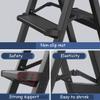 CGF-Stands Step Ladder 3 Step Folding Step Stool with Anti-Slip Wide Pedal,Hold Up to 3 Step Stool,Lightweight Folding Step Ladder for Adults 300lb Sturdy Aluminum view 4