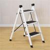 CGF-Stands Portable Step Stool Folding Step Stool Aluminum Stepladders with Handgrip Anti-Slip Sturdy and Wide Pedal Steel Ladder Hold Up to 330lbs 3 Step Stool view 1