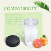 2 Packs Replacement for Magic Bullet Blender Cups, Tall 22oz Cup w/Flip-Top To-Go Lid, Blender Replacement Parts, Mug with Handle Compatible with Magic Bullet 250w MB1001 view 3