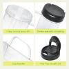 2 Packs Replacement for Magic Bullet Blender Cups, Tall 22oz Cup w/Flip-Top To-Go Lid, Blender Replacement Parts, Mug with Handle Compatible with Magic Bullet 250w MB1001 view 4