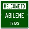 Abilene, Texas - Welcome to US City State Sign - Metal Street Sign, Man Cave Wall Decor, Personalized Idea, US City Welcome Sign - 10x14 inches view 1
