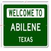 Abilene, Texas - Welcome to US City State Sign - Metal Street Sign, Man Cave Wall Decor, Personalized Idea, US City Welcome Sign - 10x14 inches view 2
