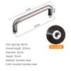 Geeyu Pull Cabinet Handle, Modern 304 Stainless Steel Handle, Knob, Simple Kitchen Door Cabinet Door Handle,Button, Drawer Furniture Wardrobe Knob, Cabinet Hardware (Color : 96mm Hole spacing) view 2