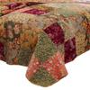 Benjara Kamet 3 Piece Fabric King Size Quilt Set with Floral Prints, Multicolor view 3