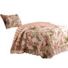 Benjara Albany Atlanta Fabric 2 Piece Twin Size Quilt Set with Butterfly Prints, Multicolor view 1