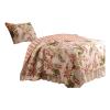 Benjara Albany Atlanta Fabric 2 Piece Twin Size Quilt Set with Butterfly Prints, Multicolor view 4