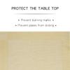 profurni Place mats Indoor Set of 4 PVC Placemats for Dining Table Washable Heat Resistant Table Mats Easy to Clean for Kitchen Dining Hotel Gold view 3
