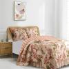 Benjara Atlanta Fabric 3 Piece King Size Quilt Set with Butterfly Prints, Multicolor view 2