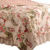 Benjara Atlanta Fabric 3 Piece King Size Quilt Set with Butterfly Prints, Multicolor view 3