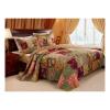Benzara BM14954 Kamet Fabric Bedspread Set with Floral Prints Multi Color - Full Size - 3 Piece view 2