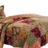 Benjara Kamet 2 Piece Fabric Twin Size Quilt Set with Floral Prints, Multicolor view 4