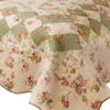 Benjara Denali 3 Piece Fabric King Size Quilt Set with Floral Prints, Multicolor view 3
