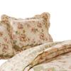 Benjara Denali 3 Piece Fabric King Size Quilt Set with Floral Prints, Multicolor view 4