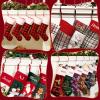 Edoneery Christmas Stocking Holders for Fireplace Mantle with Separate Double-Sided Tapes, 4 Pack Adjustable Non-Slip Metal Stocking Hangers for Mantel Xmas Party Decorations,Bronze view 4