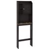 Henf Over The Toilet Storage Cabinet, Free Standing Bathroom Organizer Shelf Space Saver Toilet Storage Stands, Espresso view 3