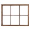 Glitzhome Rustic Farmhouse Decorations Wooden Window Frame with LED Pre-Lit Pinecone & Ornament Decorative Wreath for Xmas Festival Celebration Front Door Wall Window Party Decor view 4