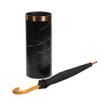 Umbrella Racks WXYZ Black Creative Umbrella Stand, Environmental Protection PVC Marble Pattern Umbrella Bucket, Golf Club Storage Bucket, 45x20cm view 1