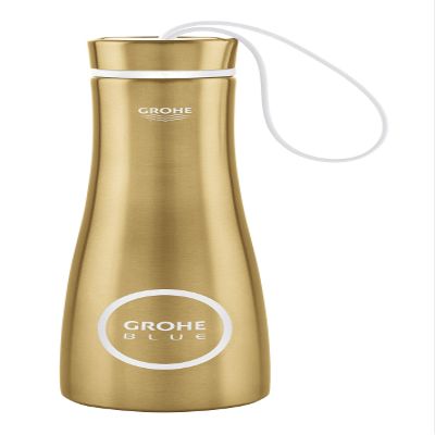 GROHE Blue Accessories Thermo Drinking Bottle Brushed Cool Sunrise 40848GN0