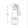 GROHE Blue Accessories Thermo Drinking Bottle Brushed Cool Sunrise 40848GN0 view 3