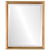 OVALCREST Rectangle Beveled Wall Mirror for Home Decor - Hamilton Style - Desert Gold with Silver Lip - 18x22 Outside Dimensions view 1