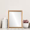 OVALCREST Rectangle Beveled Wall Mirror for Home Decor - Hamilton Style - Desert Gold with Silver Lip - 18x22 Outside Dimensions view 3