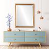 OVALCREST Rectangle Beveled Wall Mirror for Home Decor - Hamilton Style - Desert Gold with Silver Lip - 18x22 Outside Dimensions view 4