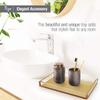 Tizo Design Elegant Lucite Tray, 12" x 8" Acrylic, Multiple Colors Available (Gold) view 2
