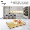 Tizo Design Elegant Lucite Tray, 12" x 8" Acrylic, Multiple Colors Available (Gold) view 4