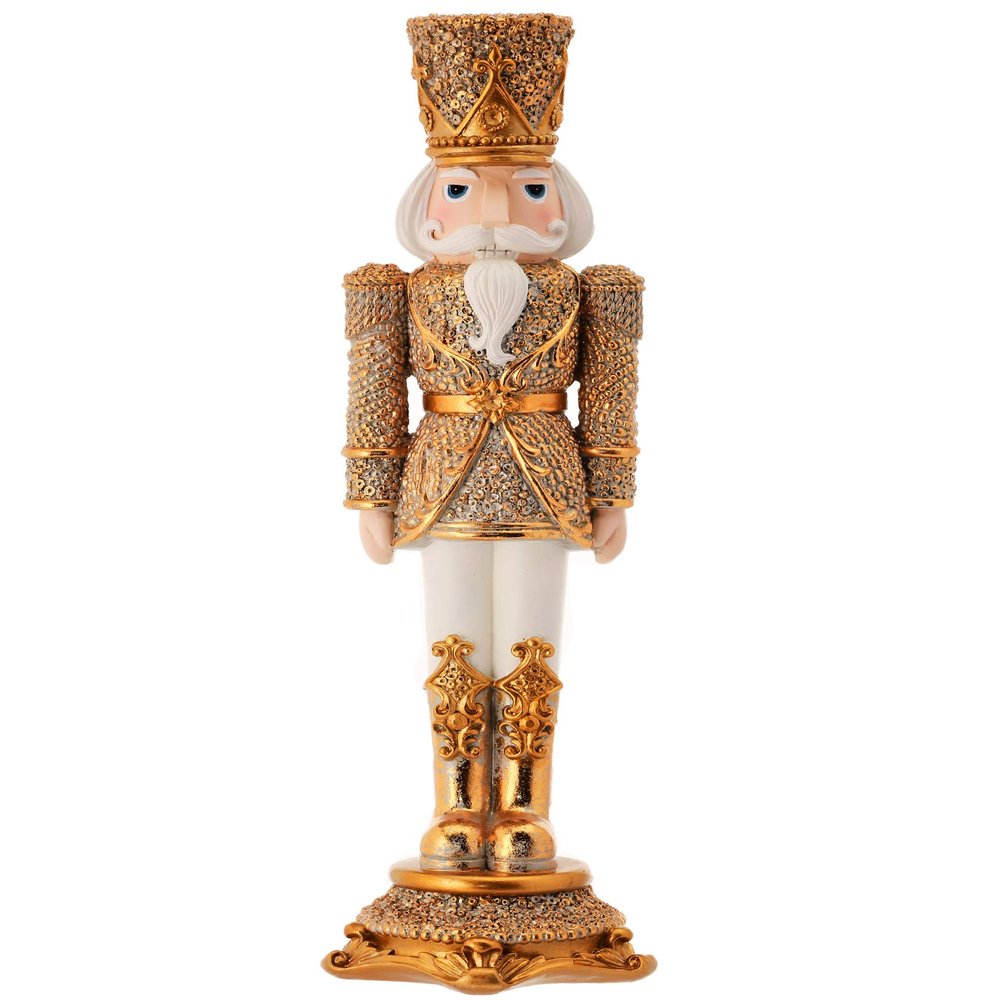 Contemporary Home Living 13 Resin Diamond Opulent Nutcracker