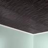 FASDE Dunes Vertical Decorative Vinyl 2ft x 2ft Glue Up Ceiling Panel in Smoked Pewter (5 Pack) view 2