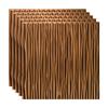FASDE Dunes Vertical Decorative Vinyl 2ft x 2ft Glue Up Ceiling Panel in Oil-Rubbed Bronze (5 Pack) view 1
