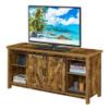 Convenience Concepts Blake Barn Door TV Stand with Shelves and Sliding Cabinets for TVs up to 60 Inches, Barnwood view 3