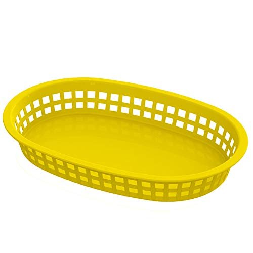 NSF Certified Oblong Food Serving Baskets 36-Pack (Yellow)