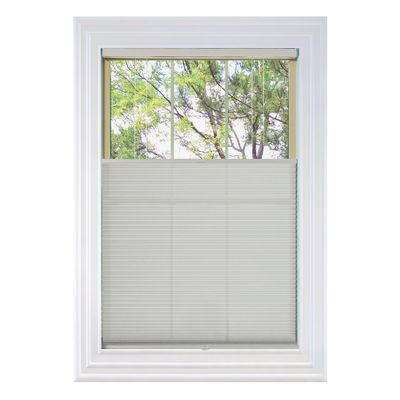 BlindsAvenue Cordless Top Down Bottom Up Cellular Honeycomb Shade, 9/16" Single Cell, Light Filtering, Winter White, Size: 37" W x 72" H