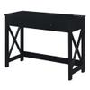 Convenience Concepts Oxford Desk with Charging Station, 42", Black view 1
