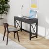 Convenience Concepts Oxford Desk with Charging Station, 42", Black view 2