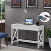 Convenience Concepts Oxford Desk with Charging Station, 42", White view 2