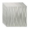 FASDE Dunes Vertical Decorative Vinyl 2ft x 2ft Glue Up Ceiling Panel in Brushed Aluminum (5 Pack) view 1
