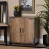 Baxton Studio Cyrille Finished Wood 2-Door Shoe Cabinet view 2