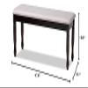 Baxton Studio Grey Upholstered and Brown Finished Wood Dining Bench view 2
