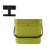 Cabilock Hanging Waste Holder Small Trash Can Lid Wall-Mounted Garbage Bin Space-Saving for Home Office view 1