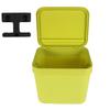 Cabilock Hanging Waste Holder Small Trash Can Lid Wall-Mounted Garbage Bin Space-Saving for Home Office view 2