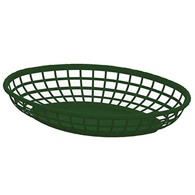 NSF Certified Oval Food Serving Baskets 36-Pack (Green)