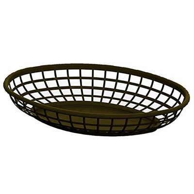 NSF Certified Oval Food Serving Baskets 36-Pack (Brown)