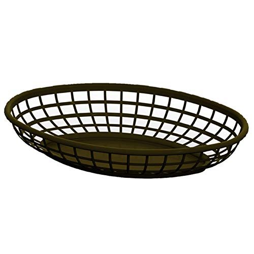 NSF Certified Oval Food Serving Baskets 36-Pack (Brown)