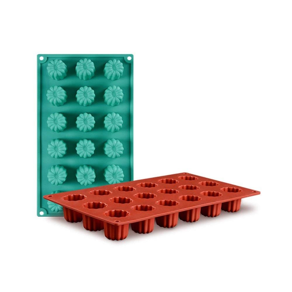 18 Holes Flowers Shape Silicone Cake Mold Chocolate Mold Jelly Candy Pudding Soap Molds Dessert Silicone Forms Baking Tools DUO ER