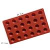 DUO ER 15/24 Half Ball Shaped Mini Truffles Silicone Chocolate Mold Non-Stick Cake Mold 3D Jelly Candy Soap Molds Cake Decorating Tools (Color : 24 Cavity) view 3