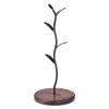 ALLCENER Mug Holder, Countertop Mug Tree, Coffee Mugs & Tea Cup Storage Rack, Coffee Counter Bar Accessory & Kitchen Organizer, Black (single row) view 2